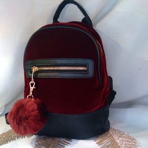 Red velvet Atmosphere mini backpack